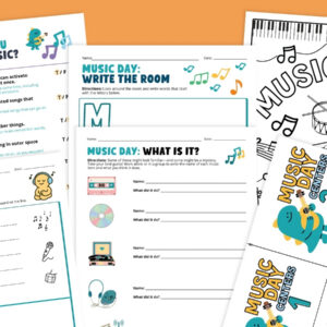 Music Theme Day Activities Bundle
