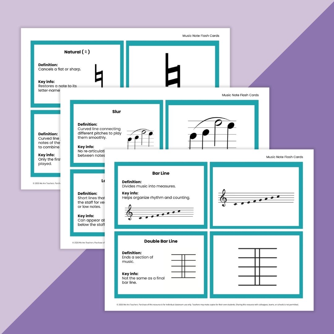 Music Notation Flash Cards - Image 2