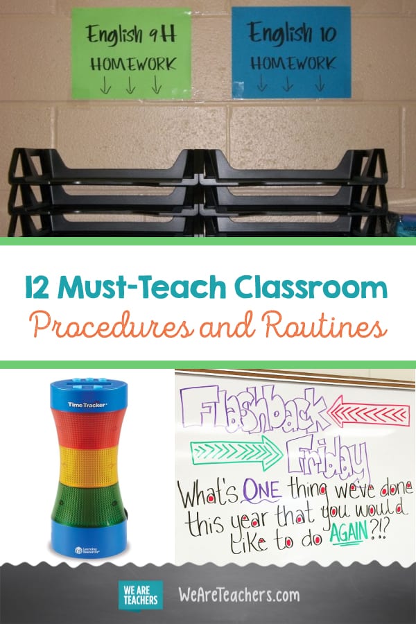 12 Must-Teach Classroom Procedures and Routines