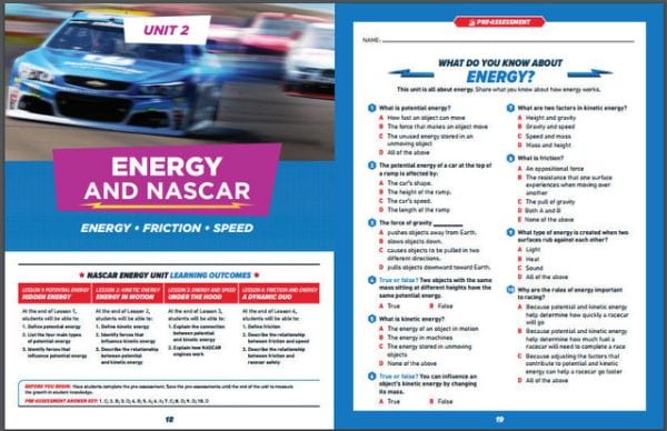 Pages from NASCAR unit 2, Energy and NASCAR