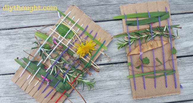 Kids Nature Hunt: Homemade Name Art Craft - we know stuff