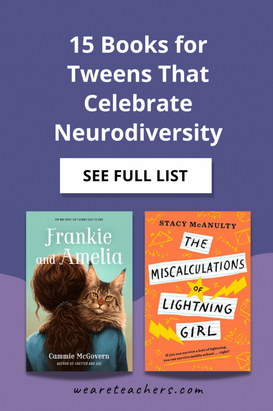 Educate and entertain yourself and your classroom with these books about neurodiversity for tweens and teens.