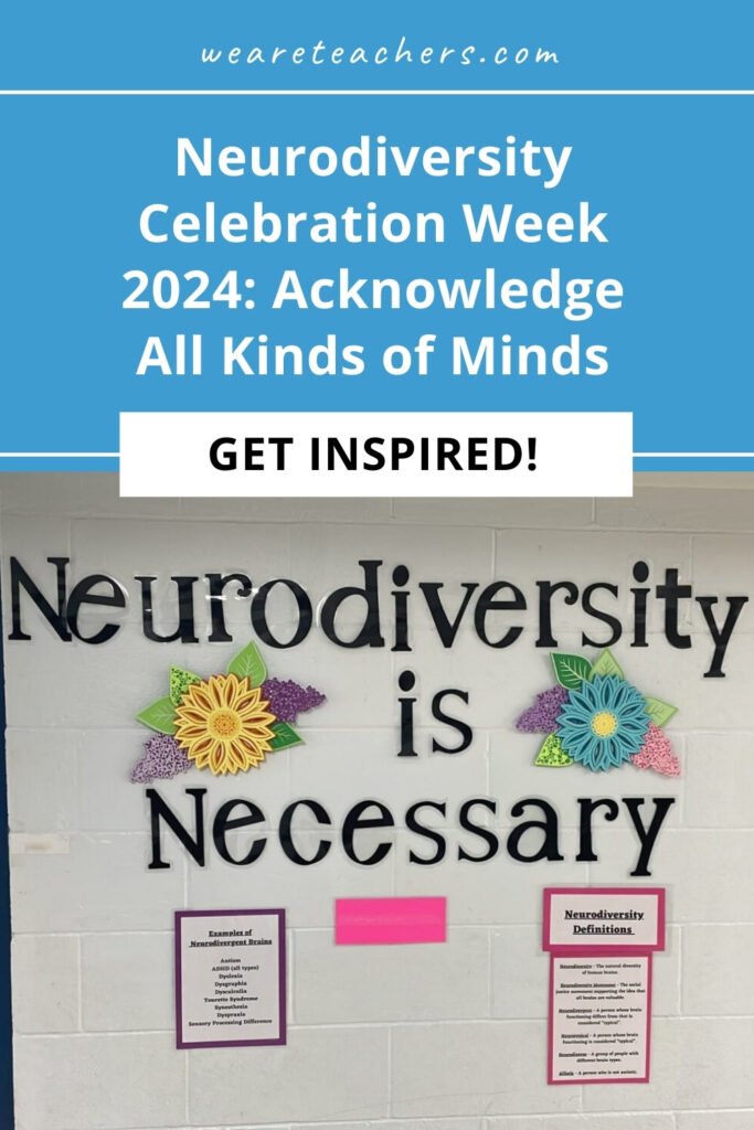 Neurodiversity Week is in March and Autism Awareness is in April. Celebrate neurodiversity awareness from kindergarten through high school.