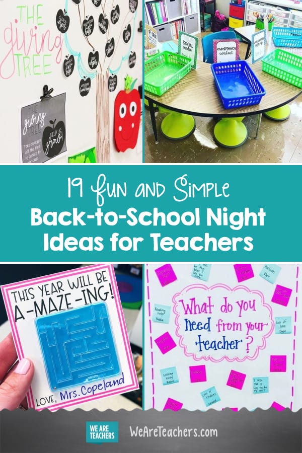 19 Fun and Simple Back-to-School Night Ideas for Teachers
