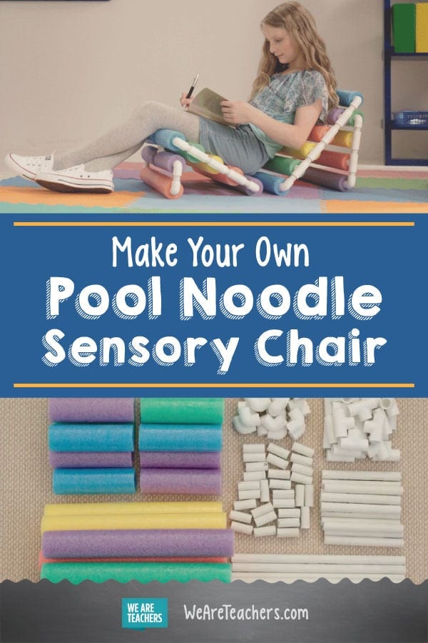 Make Your Own Pool Noodle Sensory Chair