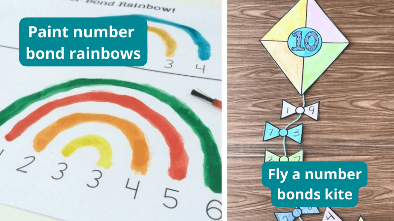 Collage of Number Bonds Activities