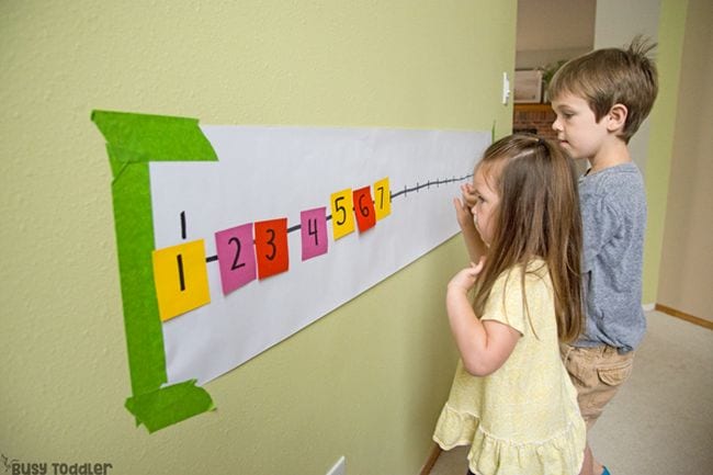 Number Line Activities Busy Toddlers