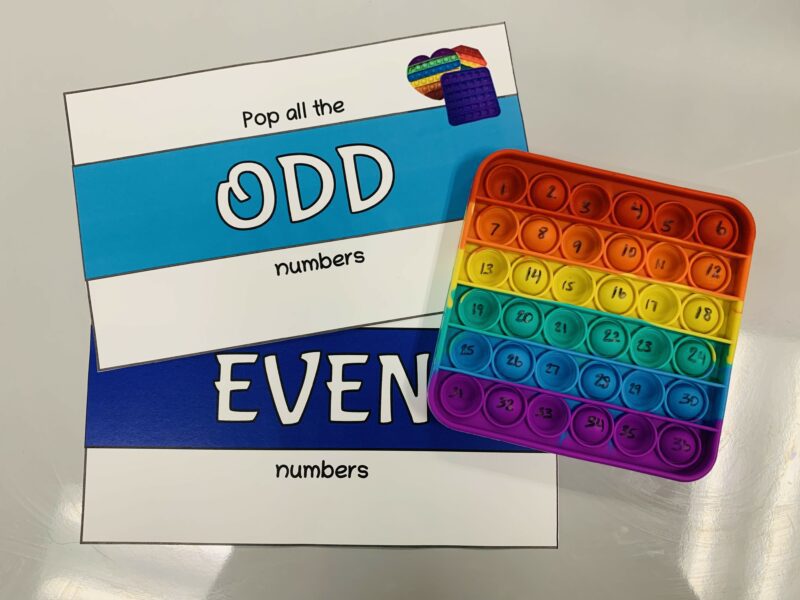 Pop it Odd and Even Numbers