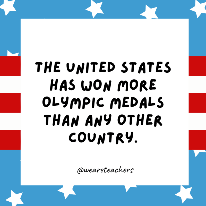 The United States has won more Olympic medals than any other country.