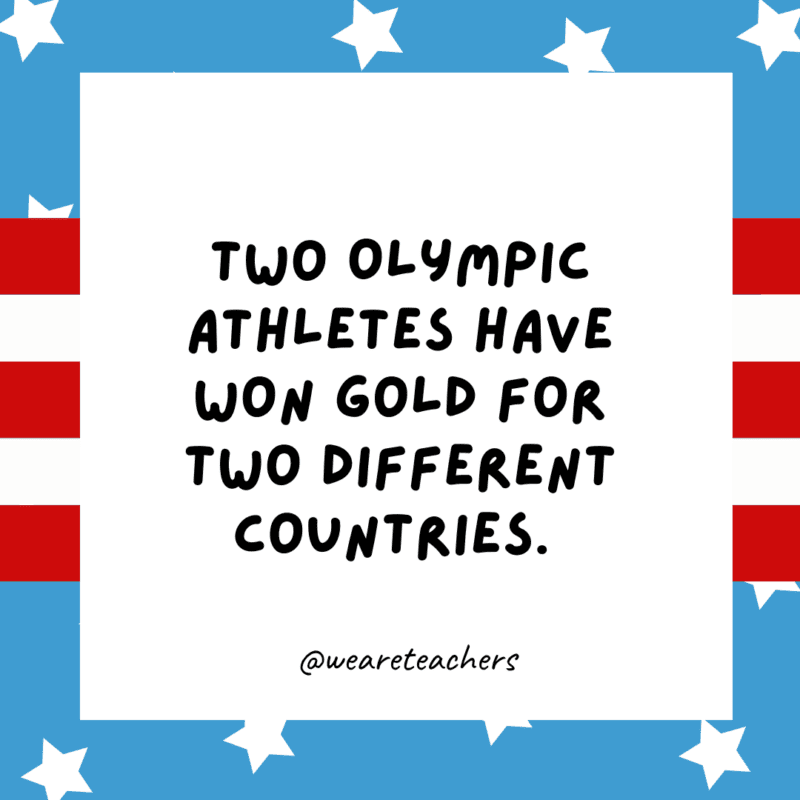 Two Olympic athletes have won gold for two different countries.