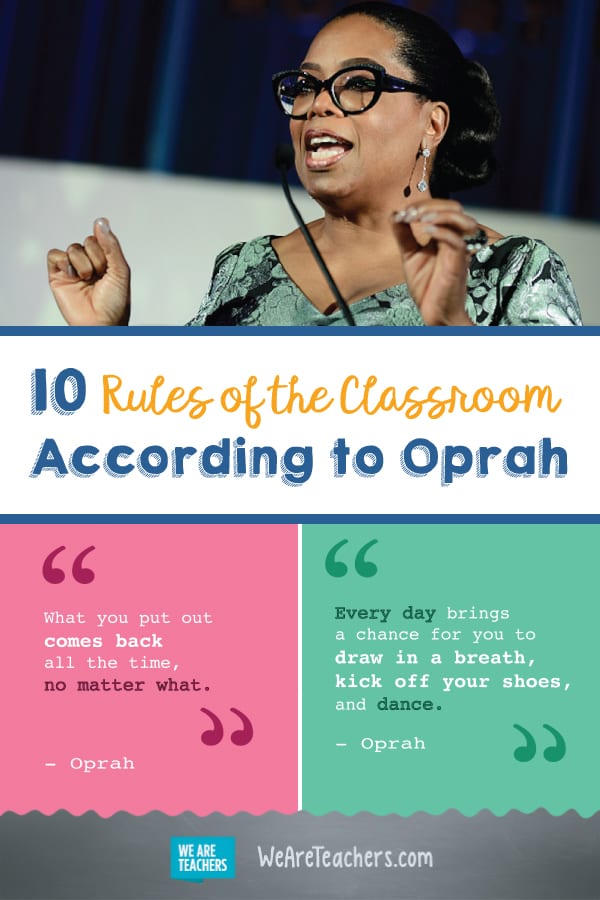 10 Rules of the Classroom According to Oprah
