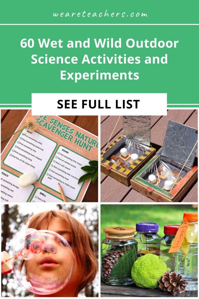 The only thing more fun than hands-on science is taking it outside! These outdoor science activities will appeal to kids of all ages.