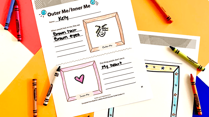 Outer Me, Inner Me, a diversity activity for grades 4-5