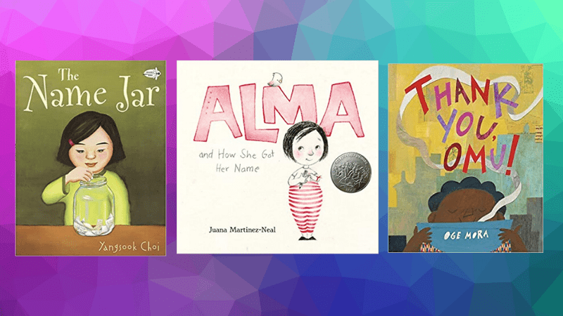 "The Name Jar," "Alma and How She Got Her Name," and "Thank You Omg" Diverse Books.