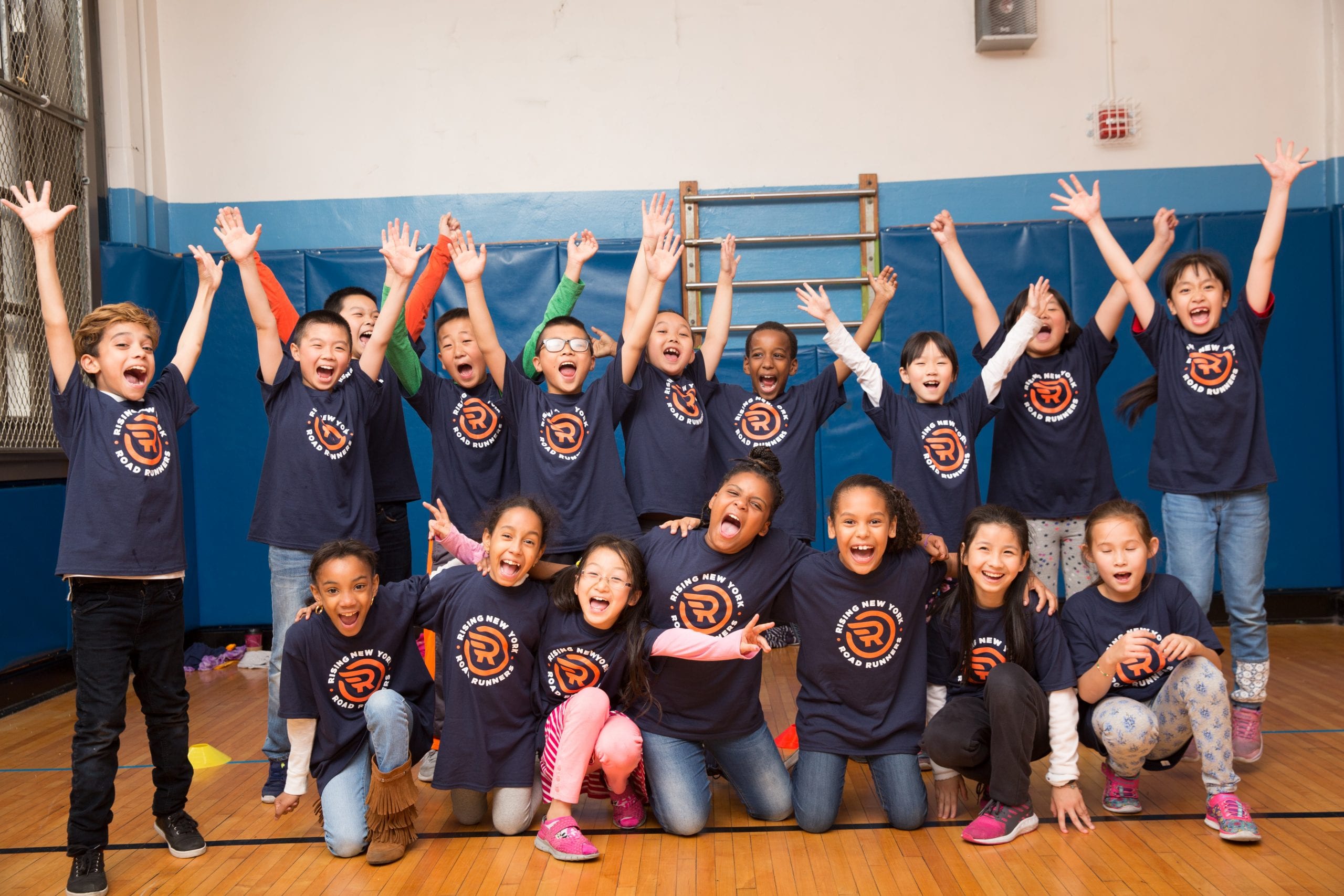 Rising New York Road Runners (RNYRR) at P.S. 1 Alfred E. Smith School.