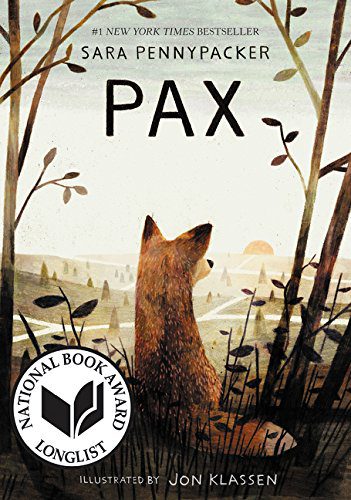 Cover of 'Pax' by Sara Pennypacker- 4th grade books