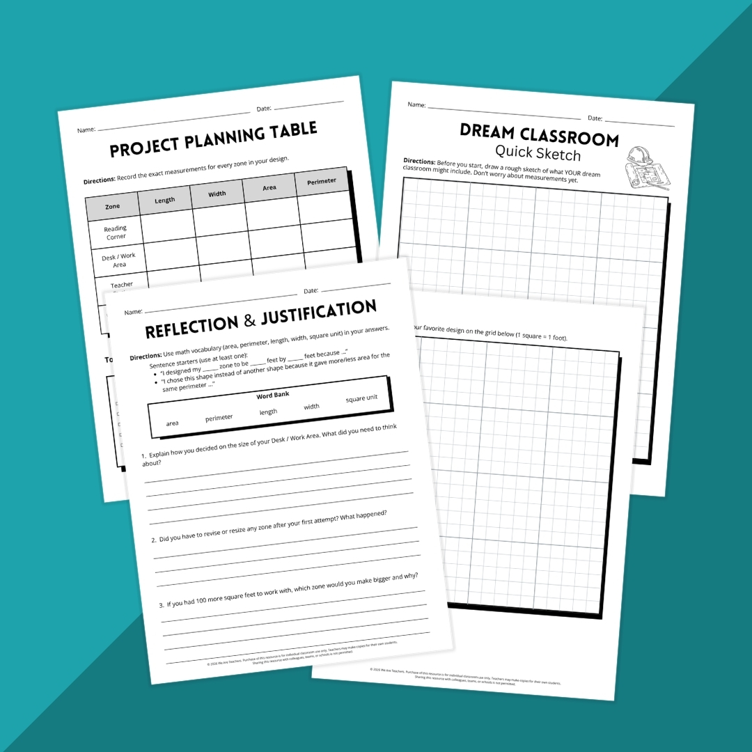 Perimeter and Area Project: Design Your Dream Classroom - We Are Teachers