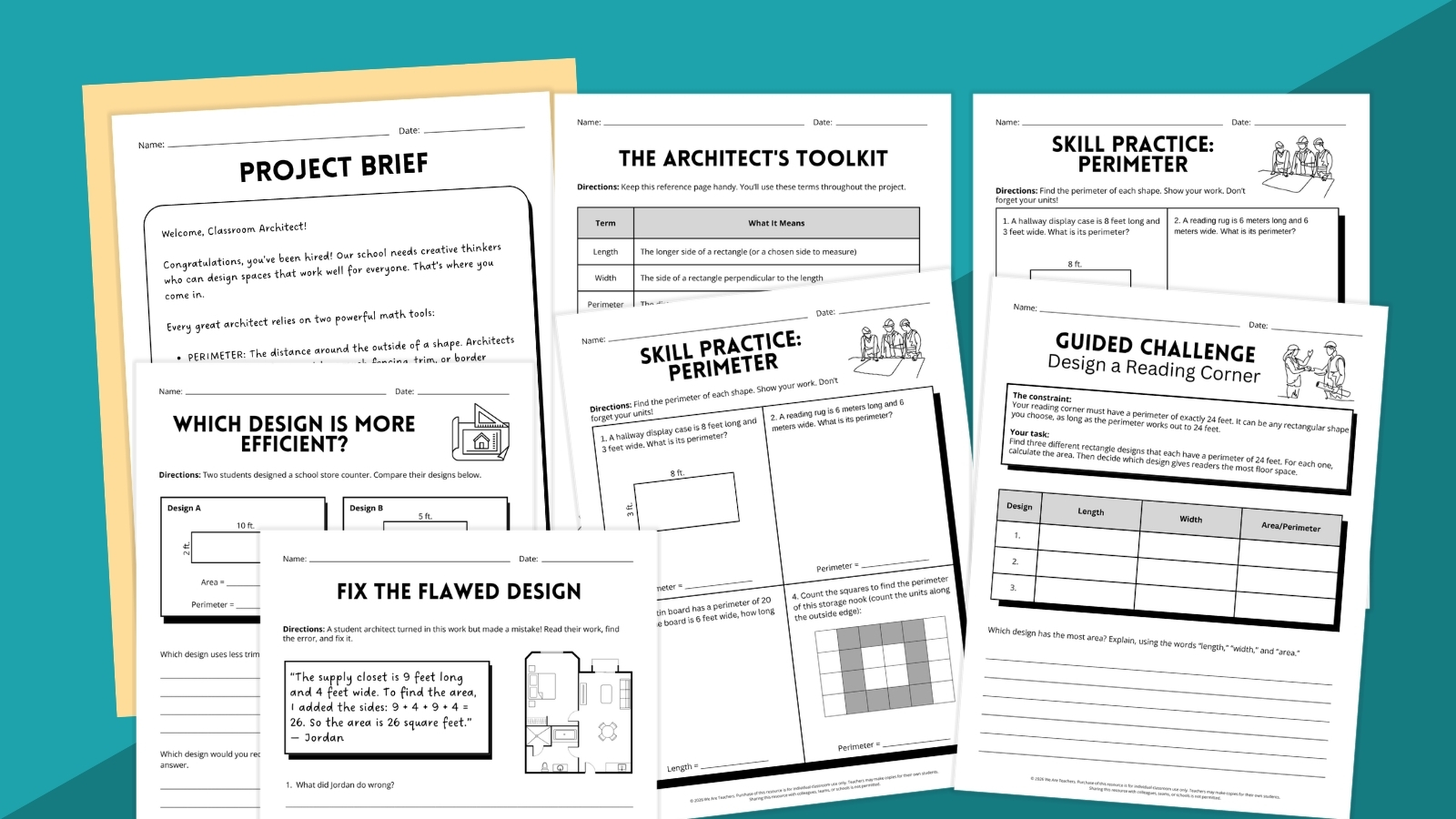 Perimeter and Area Project: Design Your Dream Classroom - We Are Teachers