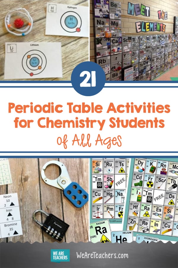 21 Fascinating Periodic Table Activities for Chemistry Students of All Ages
