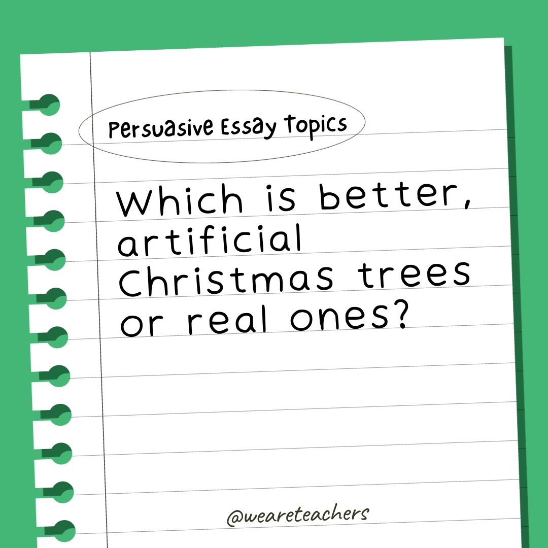 Which is better, artificial Christmas trees or real ones?