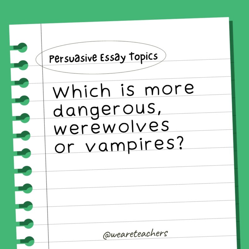 Which is more dangerous, werewolves or vampires?