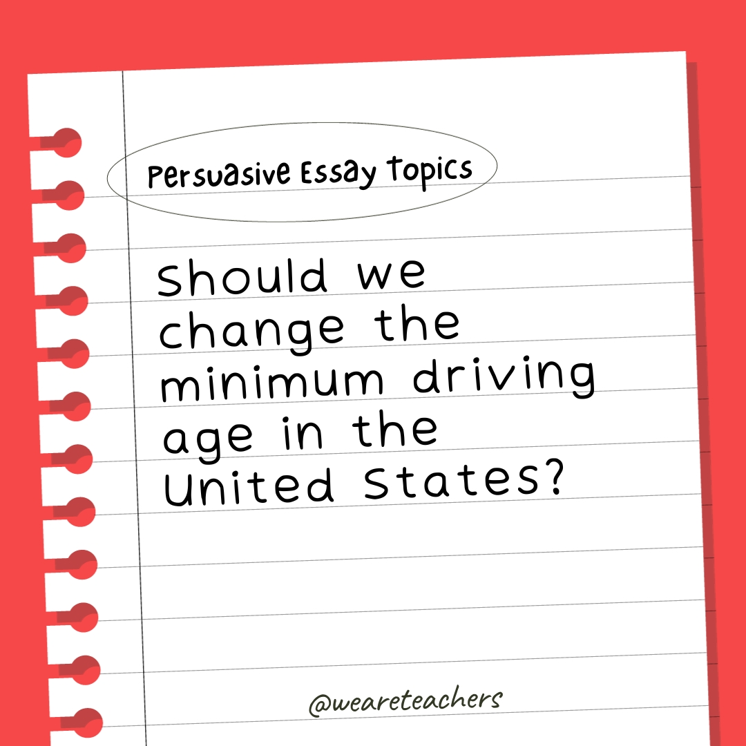 Should we change the minimum driving age in the United States?