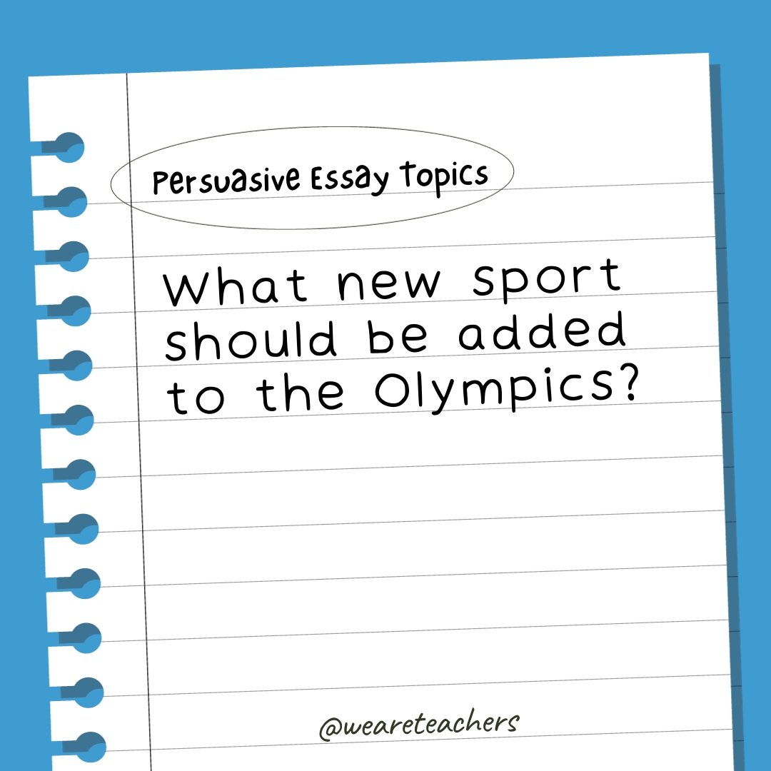 What new sport should be added to the Olympics?