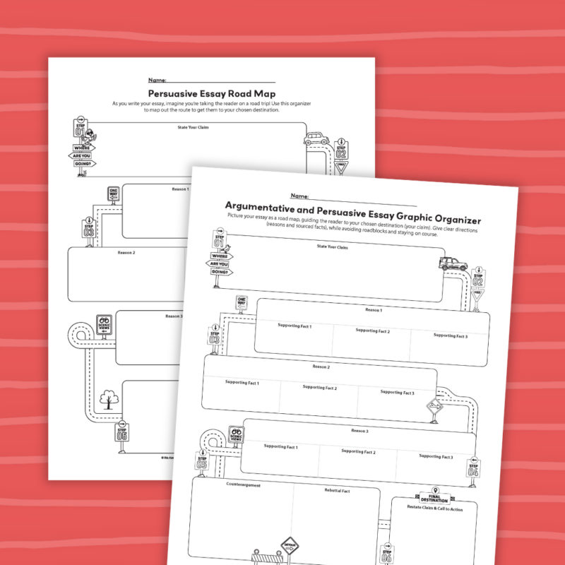 an image of a persuasive writing graphic organizer printable