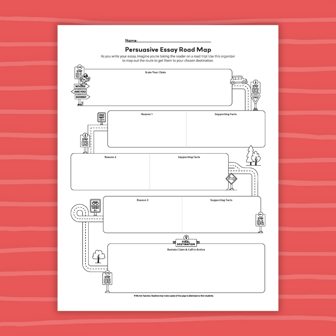 an image of a persuasive writing graphic organizer printable