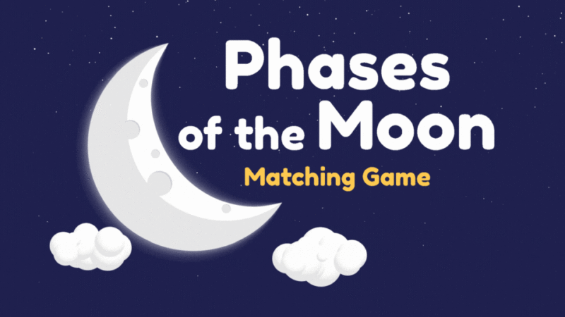 Image of Phases of the Moon Matching Game