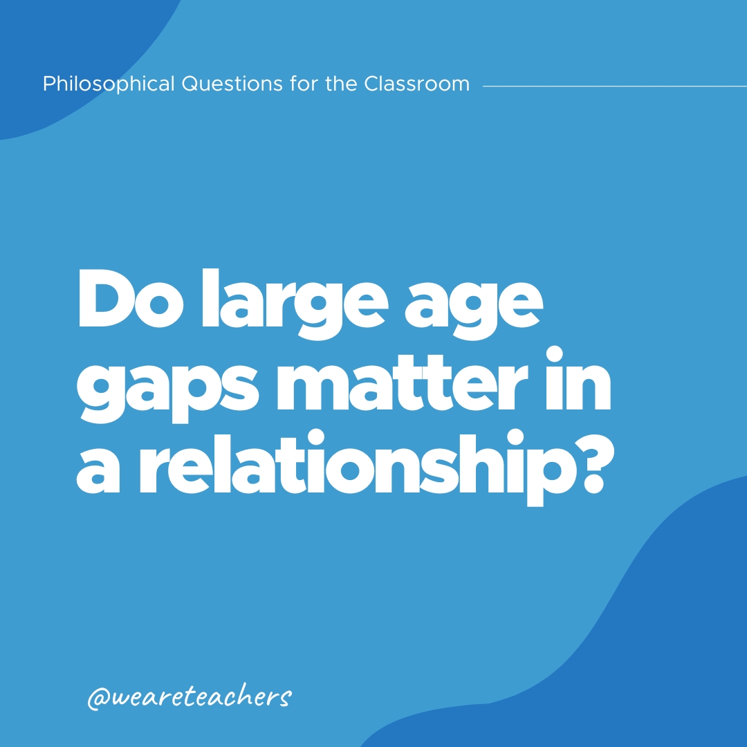 Do large age gaps matter in a relationship?