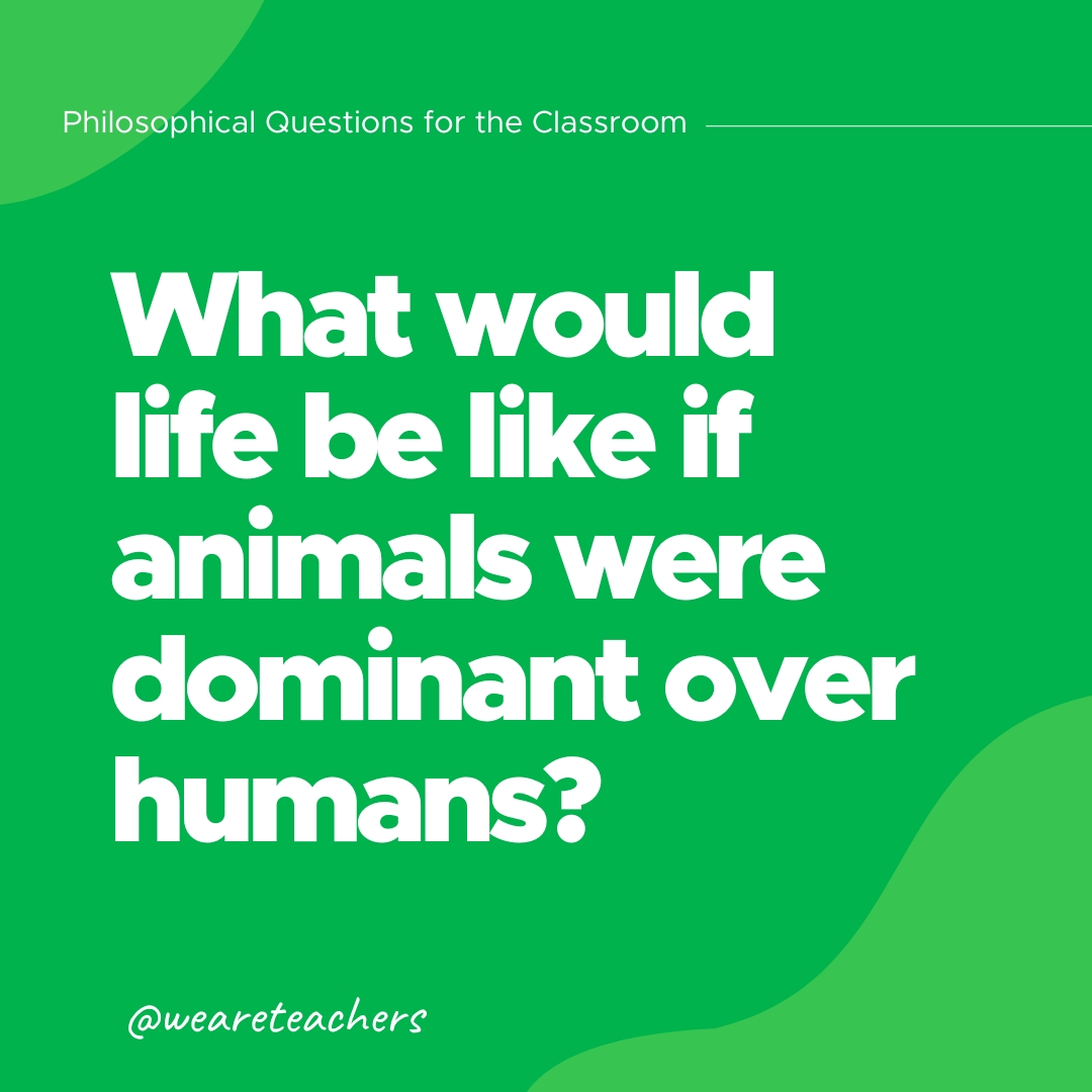 What would life be like if animals were dominant over humans?