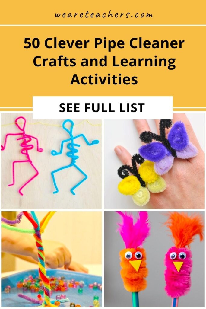 Pipe cleaners are inexpensive and kids love to play with them! Find all the best pipe cleaner crafts and activities for school and home here.