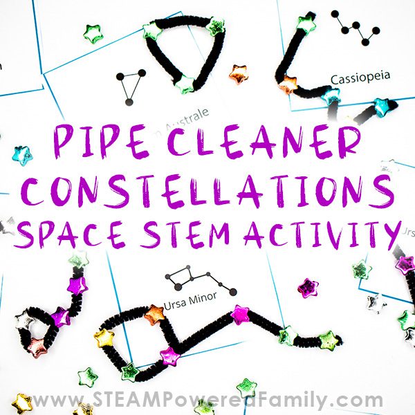 Pipe cleaner constellations STEM activity