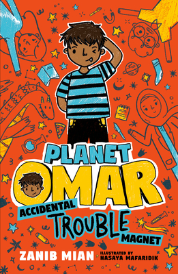 Book cover of Planet Omar series by Zanib Mian as an example of chapter books for third graders 