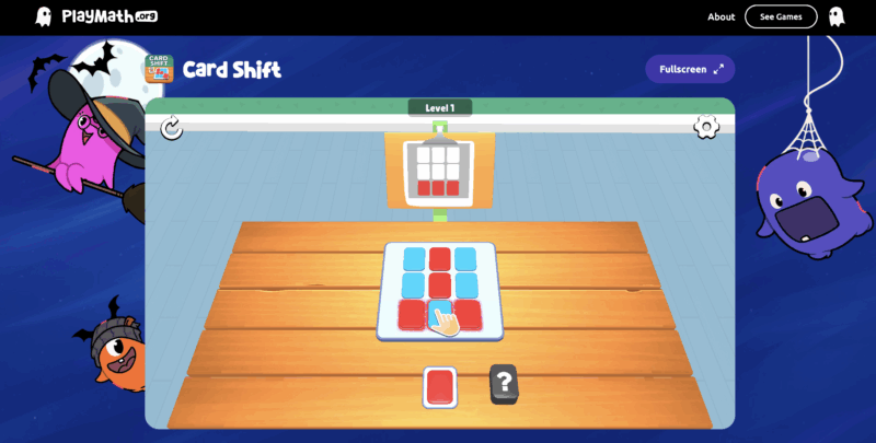 card shift online game playmath.org