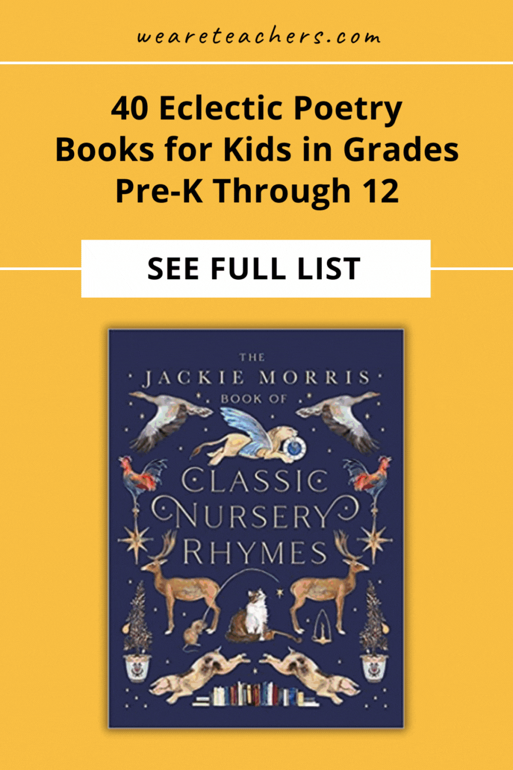 Time to welcome students into the poetry genre? This list of poetry books for kids of all ages will help you update your classroom shelves.