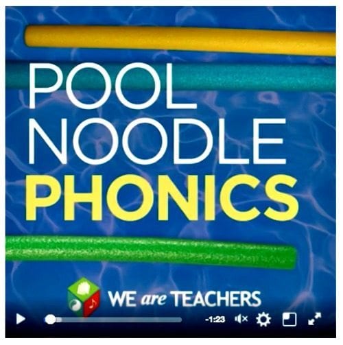 pool noodle phonics
