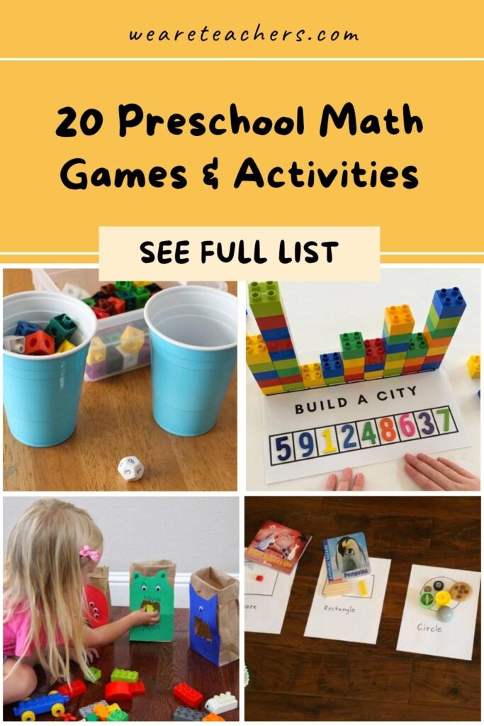 20 Preschool Math Games and Activities To Start Kids Off Right