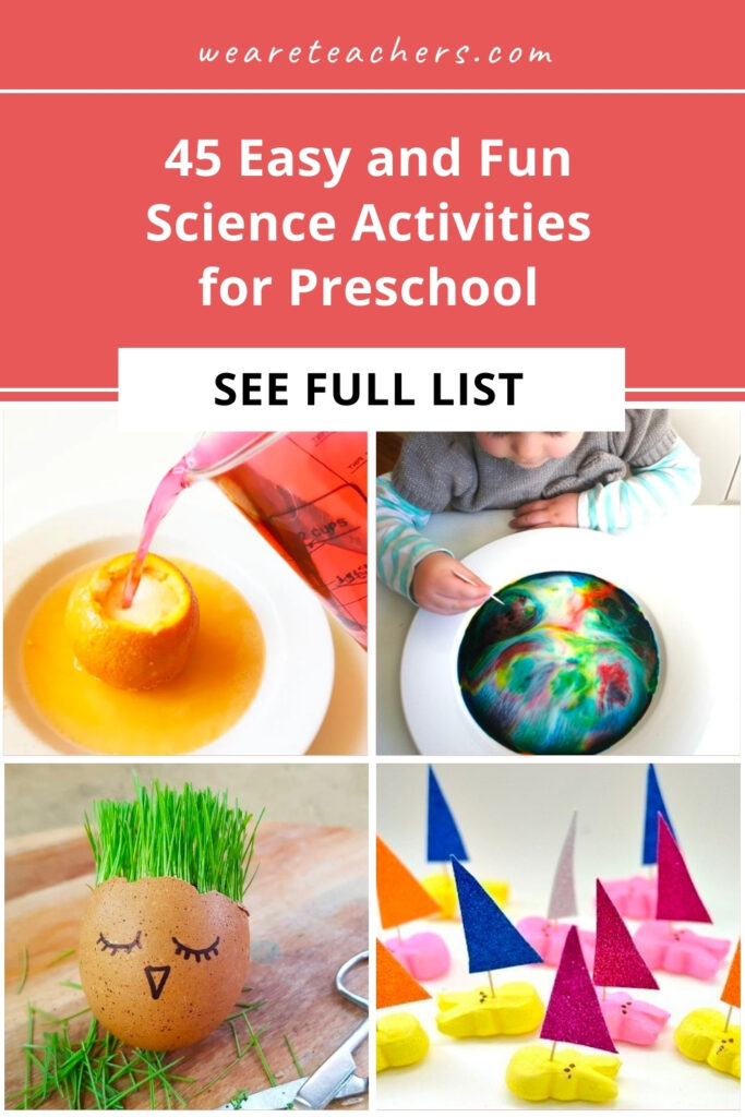 Tap into the curiosity of young minds with these science activities for preschoolers! Use basic supplies to wow kids with science.
