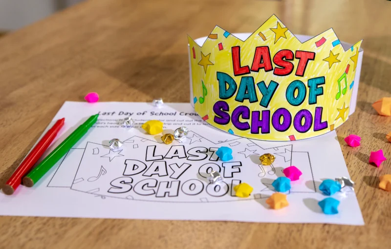 printable-last-day-of-school-crown- Fun Last Day of School Activities