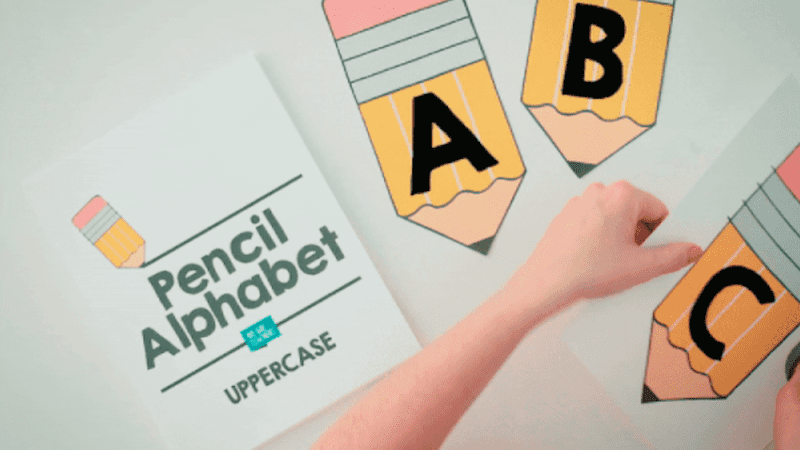 Pencil Alphabet - Free to Save and Print - WeAreTeachers