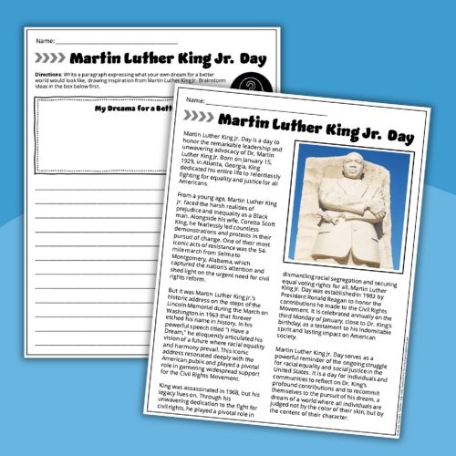 Free Martin Luther King Jr. Worksheets free Martin Luther King Jr. worksheet examples