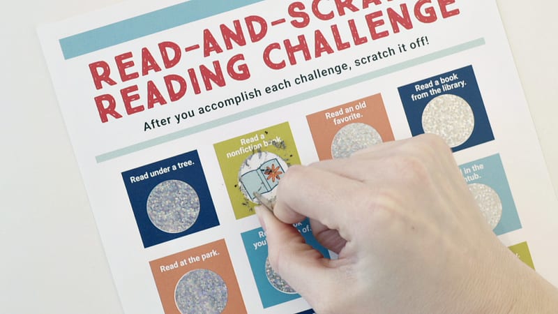 Try Our Printable, Scratch-Off Reading Challenges for Kids