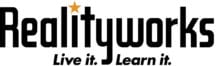 Realityworks logo with tagline: Live it. Learn it.