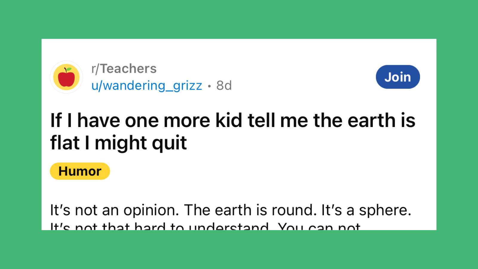 Reddit Teachers Say Theres No Convincing Their Flat Earther Students the World is Round 😳