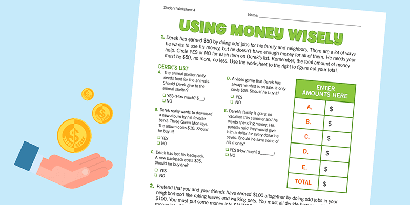 Images of Using Money Wisely Handout