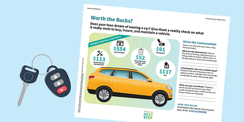 road trip math worksheet