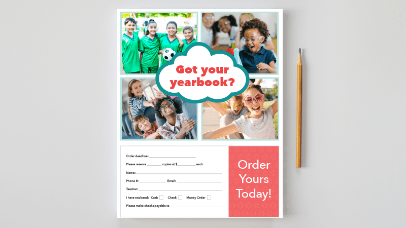 yearbook order form