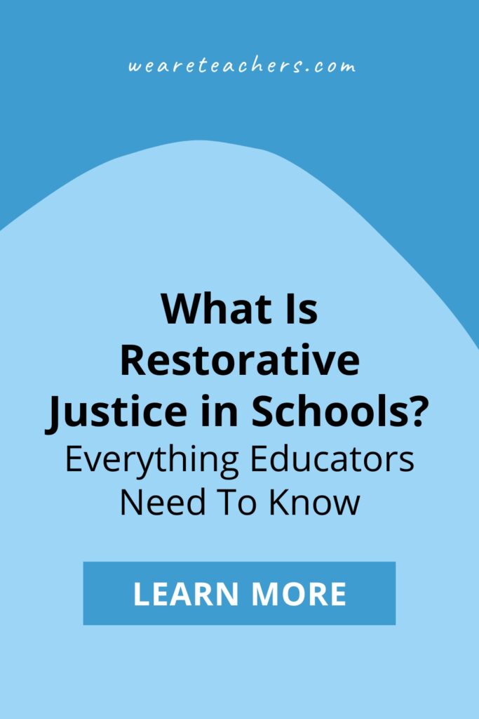 Restorative justice in schools uses mediation and community building to shift away from a punitive discipline model.